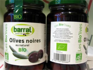 Oliven naturschwarz, Bio