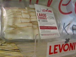 Lardo Rückenspeck leicht gewürzt